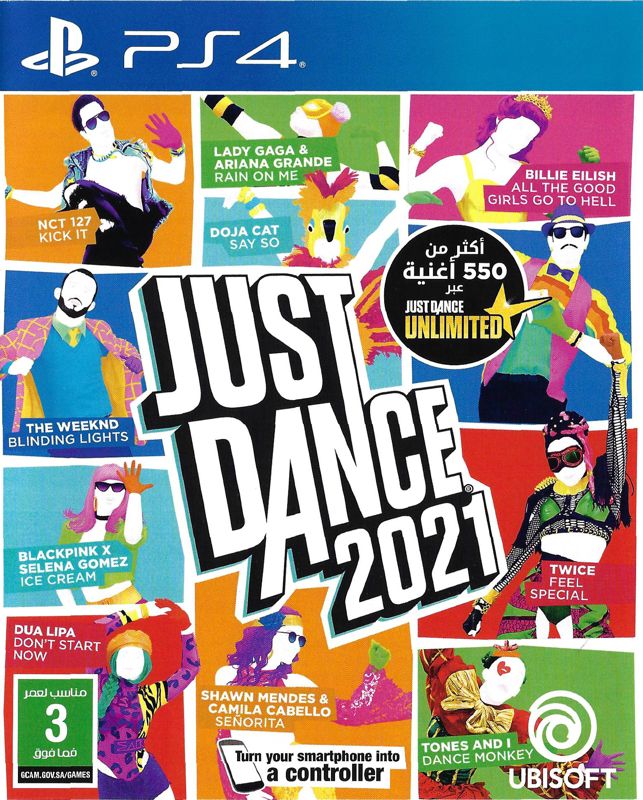 Just Dance 2021 box art for Playstation 4